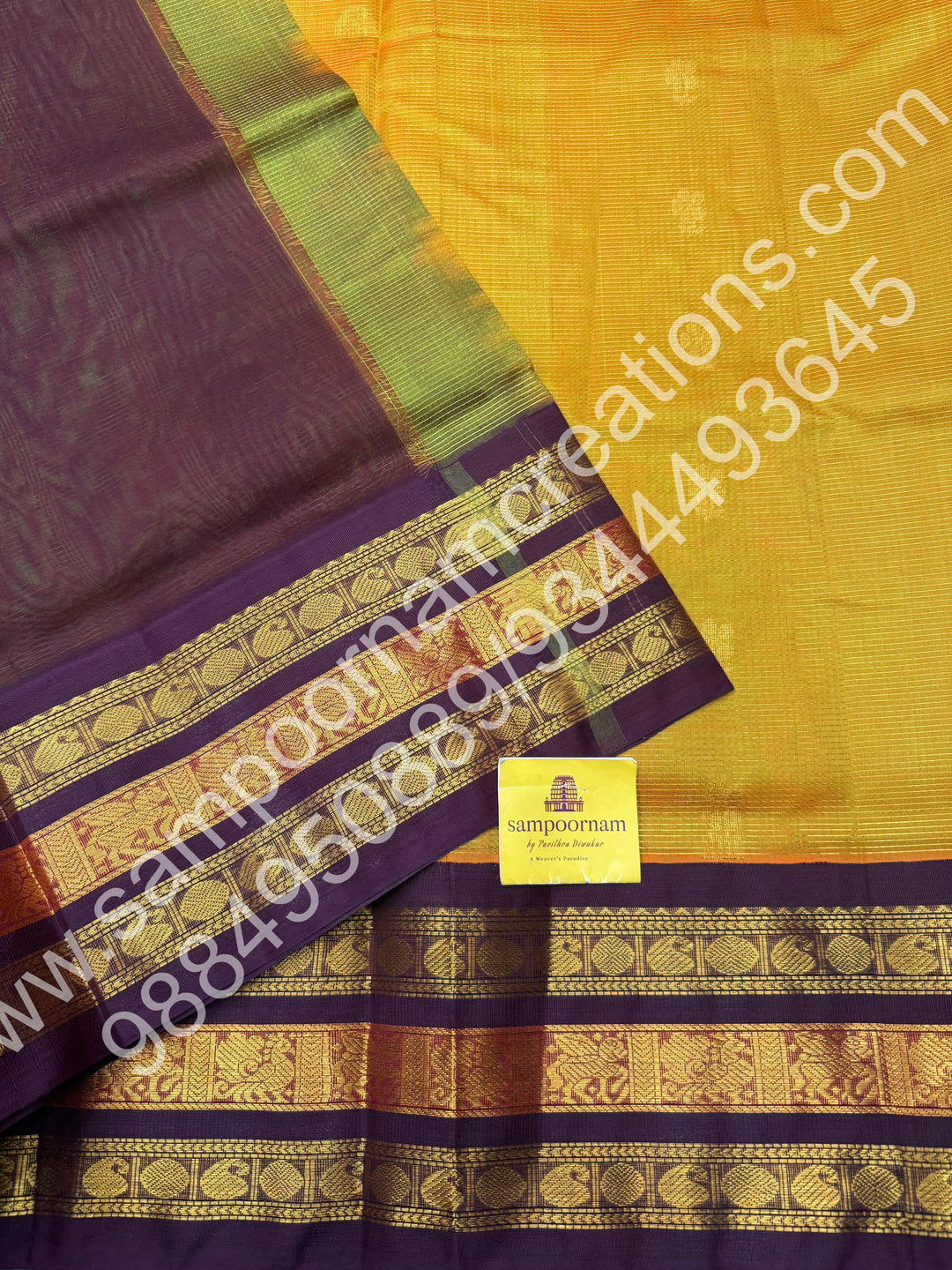 Maanthulir with Arakku , rich Zari Podi Kattam with Mango butta in the body , traditional Kanchi border and rich Pallu Korvai Silk Cotton Saree
