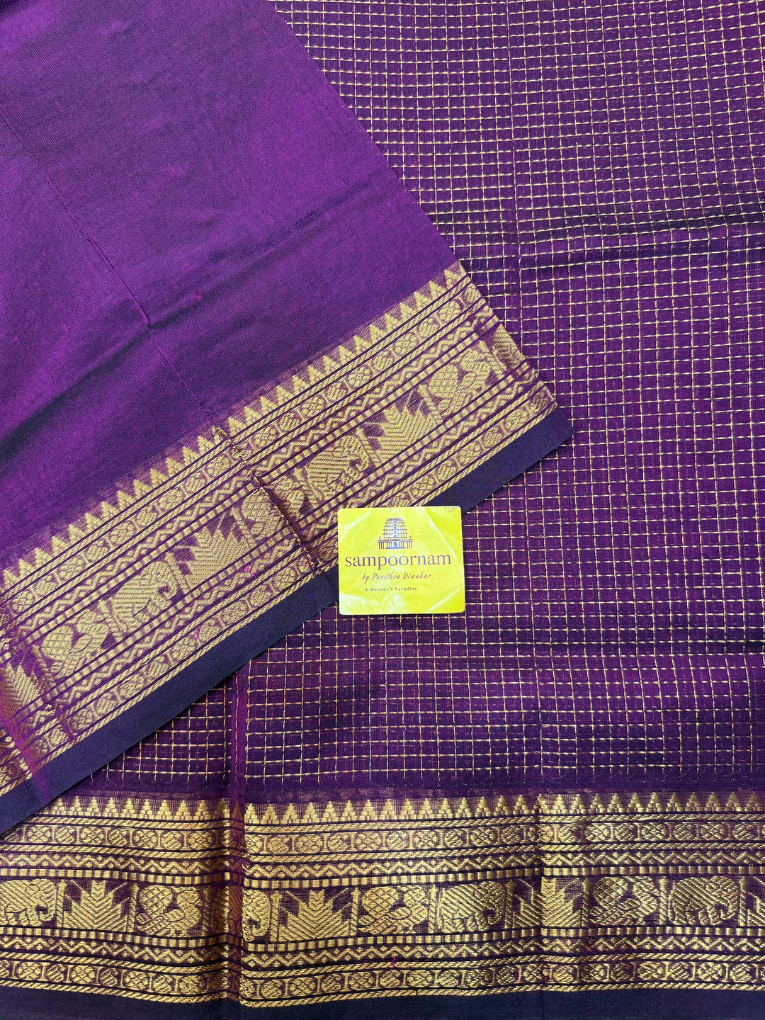 Vadamalli Colour, Podi Zari Kattam in the Body, Traditional Borders and Rich Pallu Semi Silk Cotton Saree